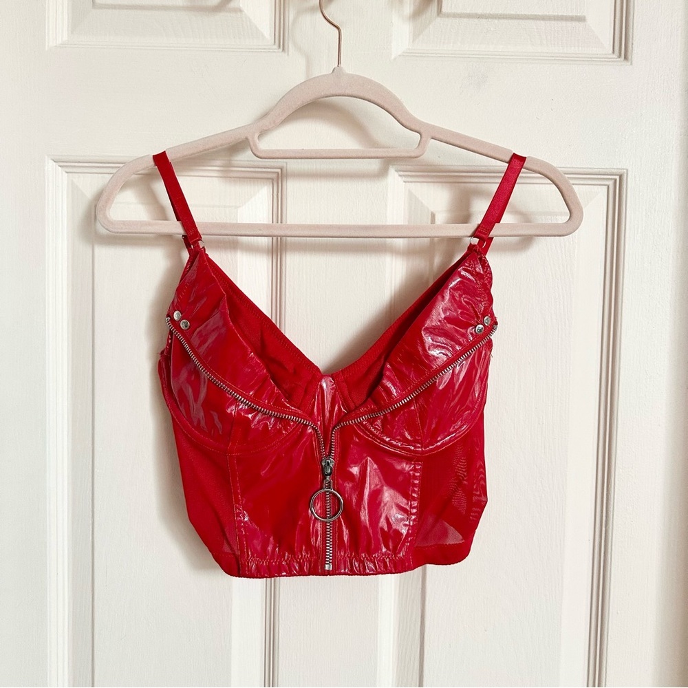 Red Frederick’s for forever 21 top